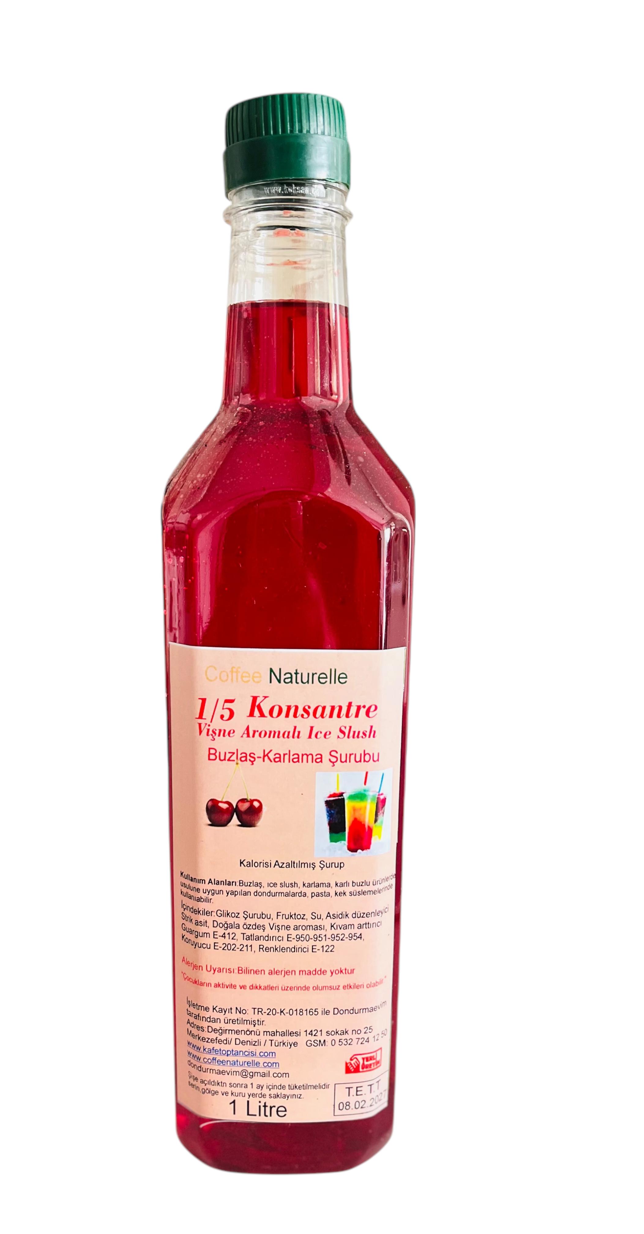 Vişne Aromalı İce Slush Şurup 1 e 5 1 lt ürün görseli