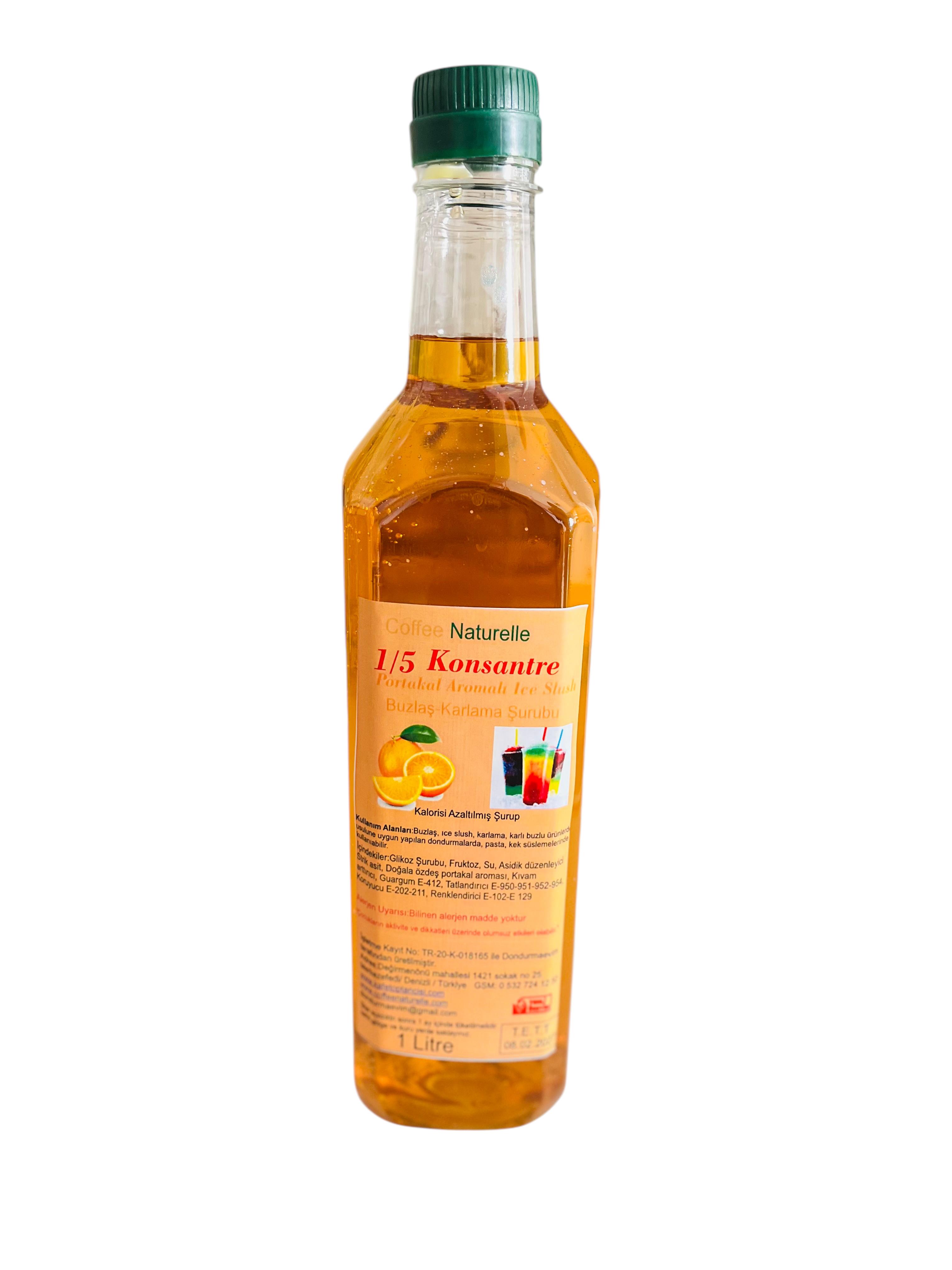 Portakal Aromalı Buzlaş 1 e 5 Şurup 1 lt ürün görseli