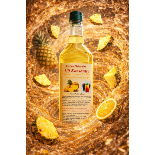 Ananas Aromalı Buzlaş Şurubu 1 Litre – 1’e 9 Konsantre ürün görseli